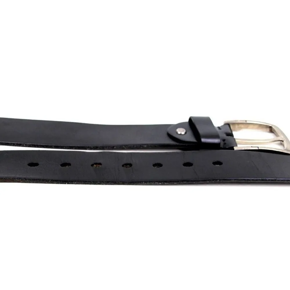 Alice & Elmer SADDLE BLACK GENUINE LEATHER 1.5